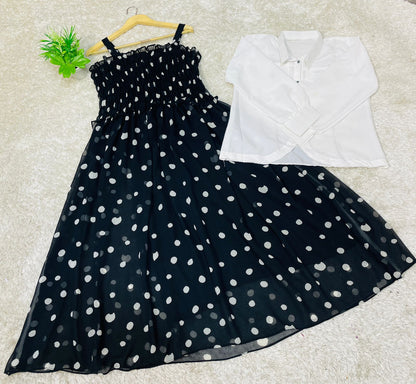 Western Top , Shifon Romper Maxi
