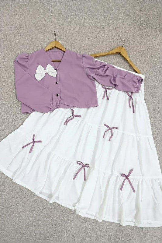 Attractive colors bow skirt