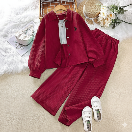 Polo Style Maroon