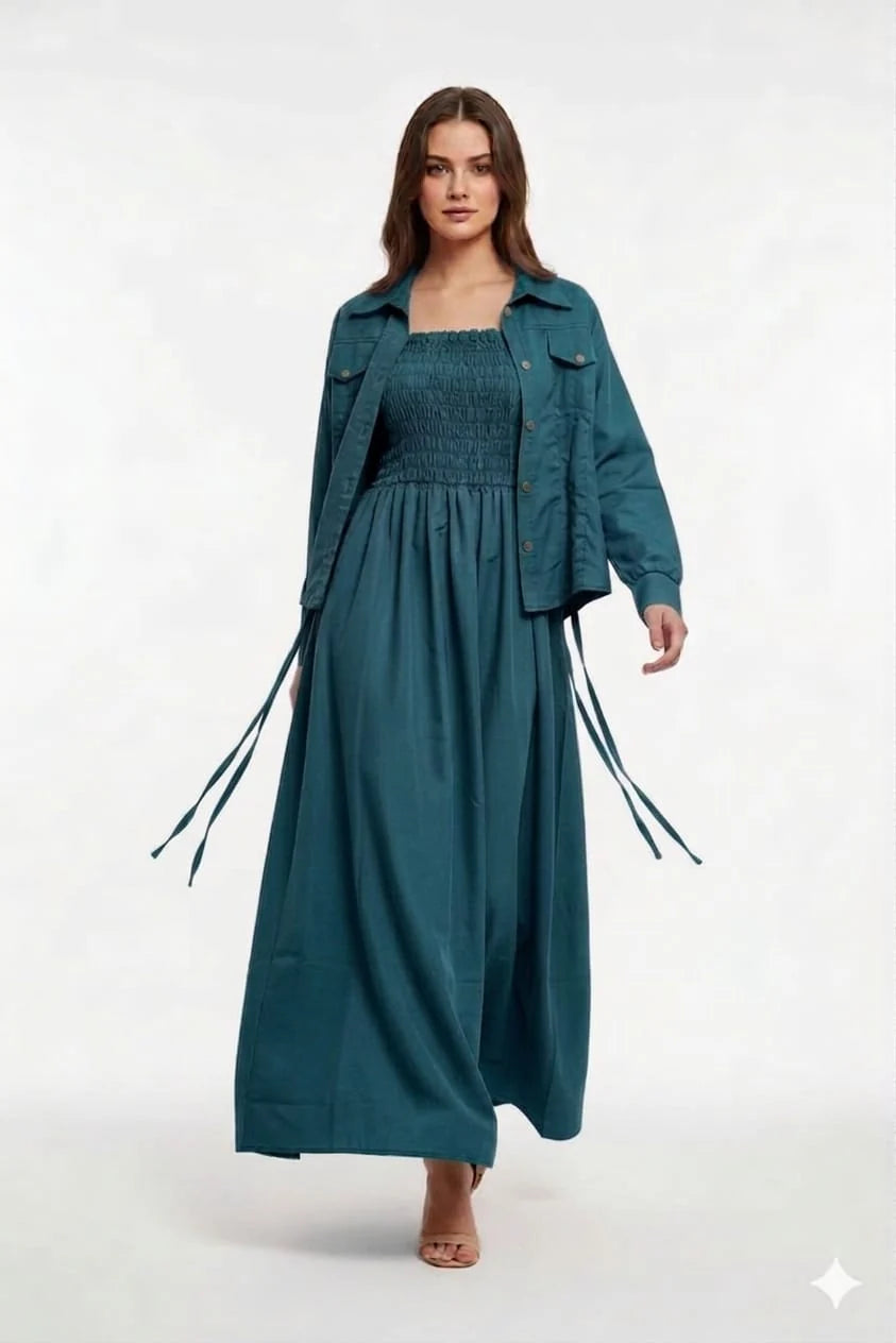 Western Smoky Coat Maxi