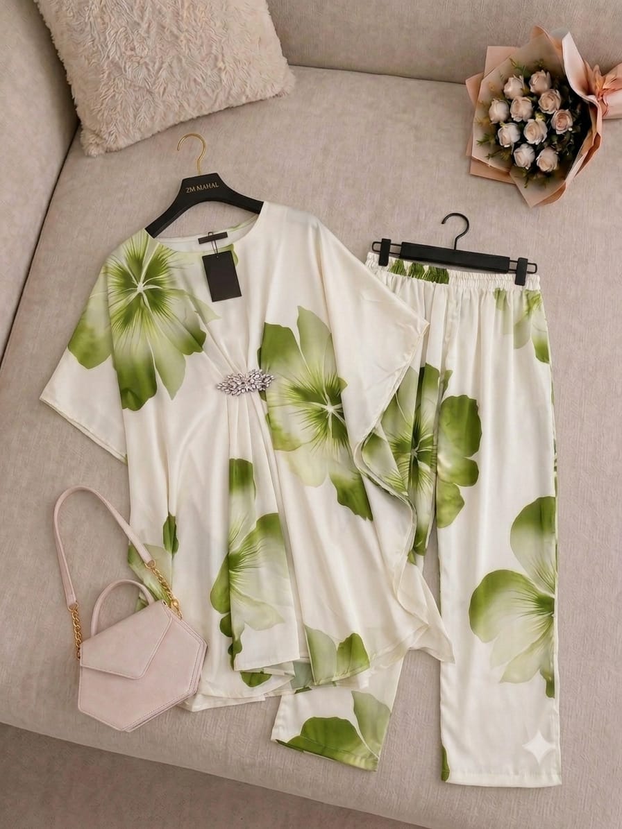 Digital Floral Kaftan